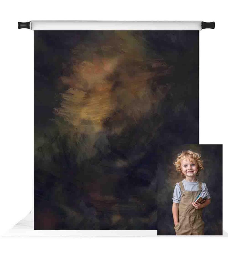 Kate 5x7ft Brown Vintage Photography Backdrop Retro Abstract Painted Background Studio Backdrops - Image 1